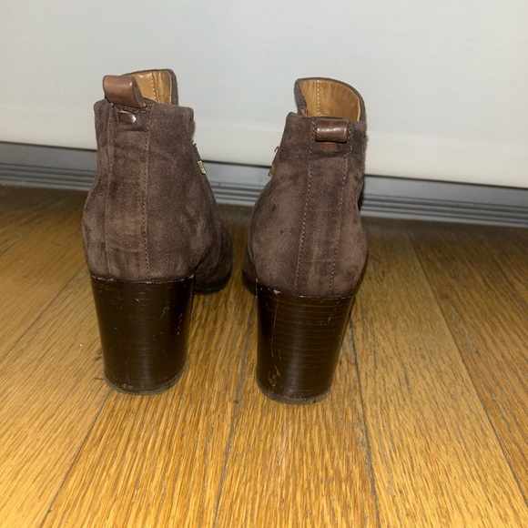Alberto Fermani Ankle Booties Women size 38 (US 7.5) Brown Suede Made in Italy - Picture 4 of 6